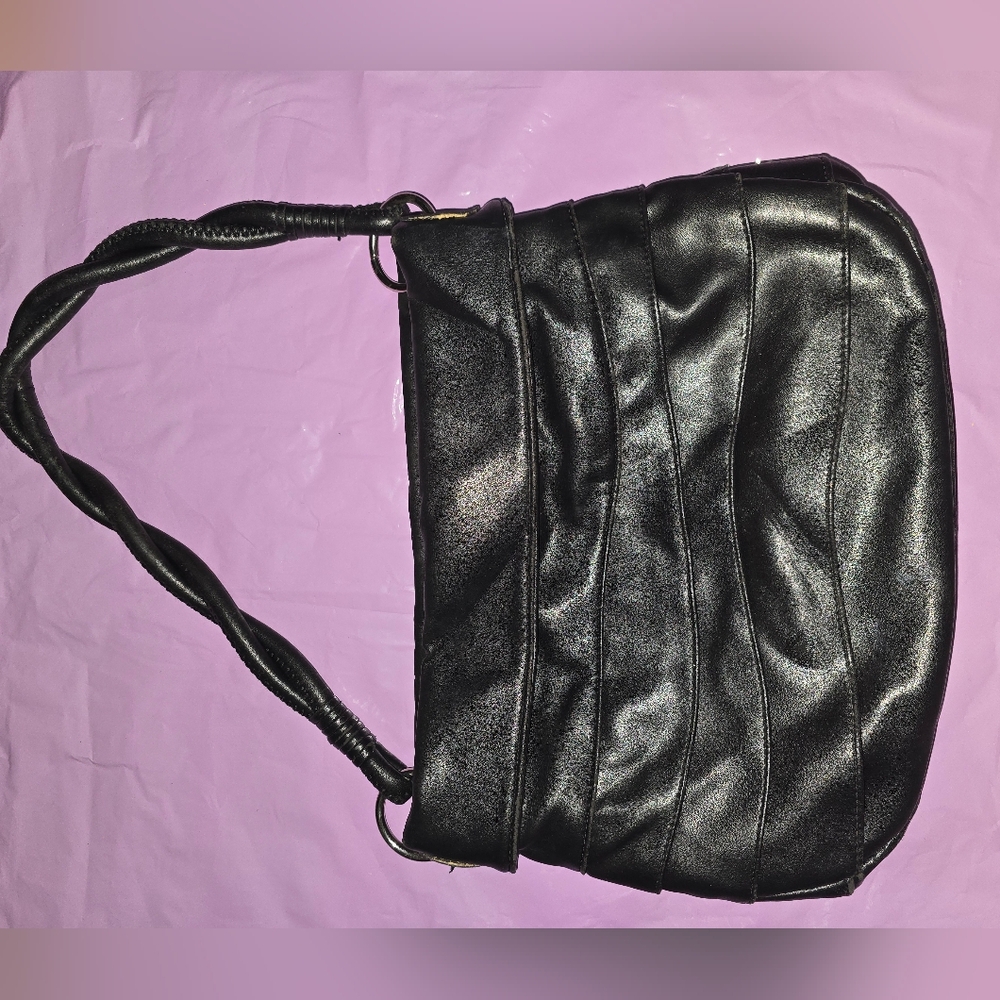 EUC NINE WEST black pleather purse